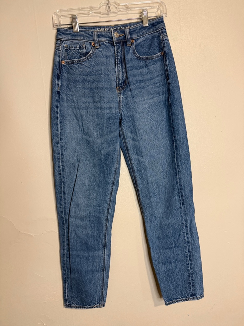 American Eagle Outfitters Mom Straight Blue Jeans